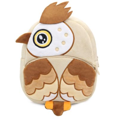 Zoo Toddler Kids Backpacks Cute Plush Little Girls Boys Animal BackpacksOwl Brown