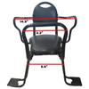 WORAMUK Rear Kid's Bike seat,Rear Child Bike seat,Rear Mount Bike seat with Armrests,Pedals and Harness for Most Adult Bike Ages 2 to 8 Years(Up to 110lb) view 3