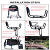 WORAMUK Rear Kid's Bike seat,Rear Child Bike seat,Rear Mount Bike seat with Armrests,Pedals and Harness for Most Adult Bike Ages 2 to 8 Years(Up to 110lb) view 4
