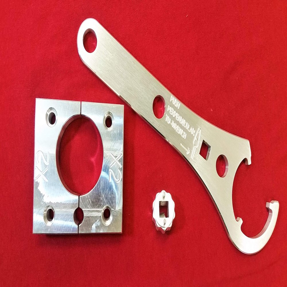 WCM Tool set/kit compatible for Fox Float X2/DHX2 Shock- Clamp/Vise block+ Sealhead Wench+Base Valve socket for DH x2