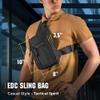 M-Tac CCW Sling Bag for Men & Women - EDC Shoulder Bag Tactical - Crossbody Concealed Carry Bag - Mens Chest Pack (Black) view 4