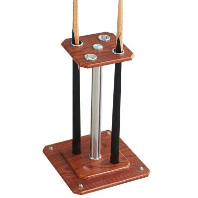 WZLL Billiard Cue Holder-Wood, Floor Cue Rack Pool Table Accessories for School Family Billiard Room, Holds 4 Cues, Wood/Mahogany/30x20x55cm (Color : Mahogany, Size : 30x20x55cm)