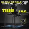Dripex 1100lbs Adjustable Dip Bar Heavy Duty Steel Dip Station, Home Dip Stand with Two Safety Connectors, Parallel Bars Dip Equipment for Calisthenics, Strength Training view 2