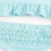 Moily Baby Girls Striped 2 Pcs Tankini Set Racer Back Ruffles Tank Top with Tutu Bottoms Beachwear Mint Green 8 view 3