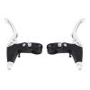 Dilwe 1 Pair Brake Levers, Aluminum Alloy Mountain Cycling Level(Silver) and Spare Parts view 1