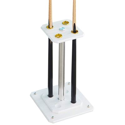 WZLL Billiard Cue Holder-Wooden, Floor Pool Cue Holder Holds 4 Cues, for Billiards Table Accessory, White/30x20x55cm (Color : White, Size : 30x20x55cm)