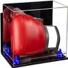 Better Display Cases Acrylic Catchers Glove Display Case with Mirror Case, Navy Blue Risers , Wall Mount and Clear Base (A011/V16) view 1