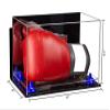 Better Display Cases Acrylic Catchers Glove Display Case with Mirror Case, Navy Blue Risers , Wall Mount and Clear Base (A011/V16) view 2