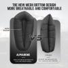 AlphaBeing Inflatable Lounger Air Sofa, Portable Inflatable Couch Mesh Hollow Air Hammock Anti Leakage Air Chair for Outdoor Camping Hiking Beach Traveling Music Festivals Backyard, Black view 2