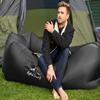 AlphaBeing Inflatable Lounger Air Sofa, Portable Inflatable Couch Mesh Hollow Air Hammock Anti Leakage Air Chair for Outdoor Camping Hiking Beach Traveling Music Festivals Backyard, Black view 4