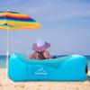AlphaBeing Inflatable Lounger Air Sofa, Portable Inflatable Couch Mesh Hollow Air Hammock Anti Leakage Air Chair for Outdoor Camping Hiking Beach Traveling Music Festivals Backyard, Blue view 3
