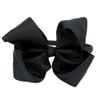 MEEDEE Black Big Bow Headband Fashion Solid Grosgrain Ribbon Hair Bow for Holiday Styling, Makeup, Cosplay, and Party Headwear Handmade view 2