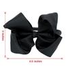 MEEDEE Black Big Bow Headband Fashion Solid Grosgrain Ribbon Hair Bow for Holiday Styling, Makeup, Cosplay, and Party Headwear Handmade view 4