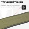 7mm Leather Weight Lifting Belt - 4" Wide Tapered Premium Leather Lifting Belt for Gym, Workout & Weight Training - Weightlifting Belts for Men and Women (Large, Green) view 4