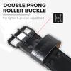 7mm Leather Weight Lifting Belt - 4" Wide Tapered Premium Leather Lifting Belt for Gym, Workout & Weight Training - Weightlifting Belts for Men and Women (XX-Large, Black) view 3