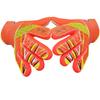 Jalunth Youth Soccer Goalkeeper Goalie Gloves Boys Girls Goal Keeper Field Player Glove Ages 11-13 Years Old Anti-Slip Latex Palm Soft Pu Hand Back Size 8 Orange view 1