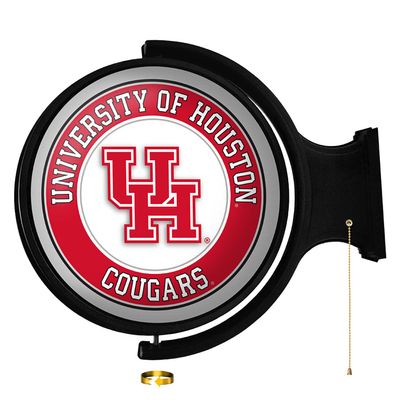 Houston Cougars: Round Rotating Lighted Wall Sign - College Decor for Home, Game Room, Fan Cave & Garage - USA Made