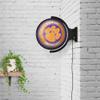 Clemson Tigers: Round Rotating Lighted Wall Sign - College Decor for Home, Game Room, Fan Cave & Garage - USA Made view 4