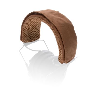 Walker's Headband Wrap for Shooting Earmuffs | Universal Fit Durable Nylon Breathable Cool Mesh Padding Hearing Protection Headset Cover w/Hook & Loop Closure, Coyote Brown