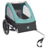 Retrospec Rover Kids Bicycle Trailer - Single & Double Passenger Childrens Foldable/Collapsible Tow Behind Bike Trailer with 16" Wheels, Safety Reflectors & Rear Storage Compartment - Blue Ridge view 1