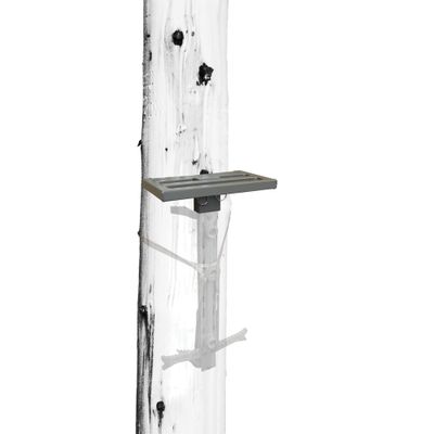 Hawk Small Platform, Lightweight Tree Stand Hunting Gear Mounts to Helium Sticks, Foot Rest for Mobile Hunters, Quiet Step, 10 x 6 Inch