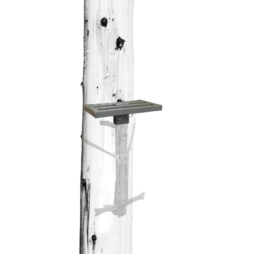Hawk Small Platform, Lightweight Tree Stand Hunting Gear Mounts to Helium Sticks, Foot Rest for Mobile Hunters, Quiet Step, 10 x 6 Inch