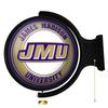 James Madison Dukes: Round Lighted Rotating Wall Sign - College Decor for Home, Game Room, Fan Cave & Garage - USA Made view 1