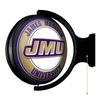 James Madison Dukes: Round Lighted Rotating Wall Sign - College Decor for Home, Game Room, Fan Cave & Garage - USA Made view 2