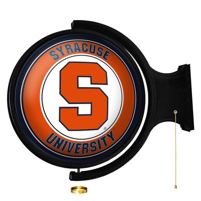 Syracuse Orange: Round Rotating Lighted Wall Sign - College Decor for Home, Game Room, Fan Cave & Garage - USA Made