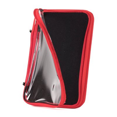 PinFolio Show Pin Display Bag, Lightweight Pin Book Designed for Storage & Easy Trading Up to 150 1-Inch Enamel Pins (Black & Red)