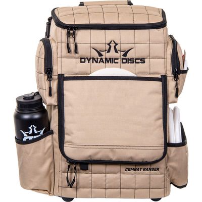 Dynamic Discs Combat Ranger Disc Golf Backpack | Large Main Compartment That Can Hold 18+ Discs | On-Deck Frisbee Golf Putter Pouch | Padded Back Panel and Straps for Extra Comfort (Sandstone)