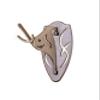 Skull Hooker Big Hooker Powder-Coated Steel Short Arm Trophy Mount - Perfect for Hanging and Mounting Larger Species - Bison, Cape Buffalo and Smaller Elk, Robust Brown view 1