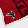 Pegasus Sports NFL Center Stripe Sherpa Trim Blanket- Atlanta Falcons, 50x60 view 2