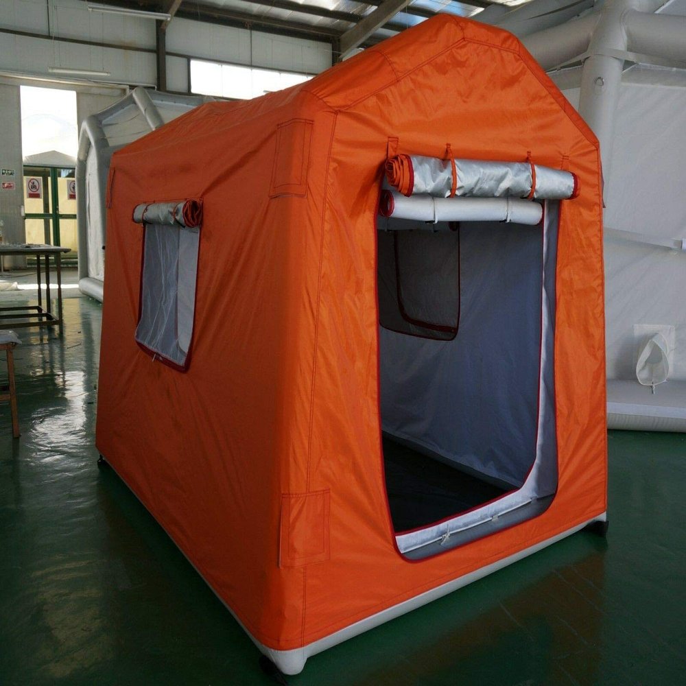 AIR Tight Waterproof Inflatable Family Camping Recreation Hiking Backpacking Tent W/Pump (13x10x8ft.)