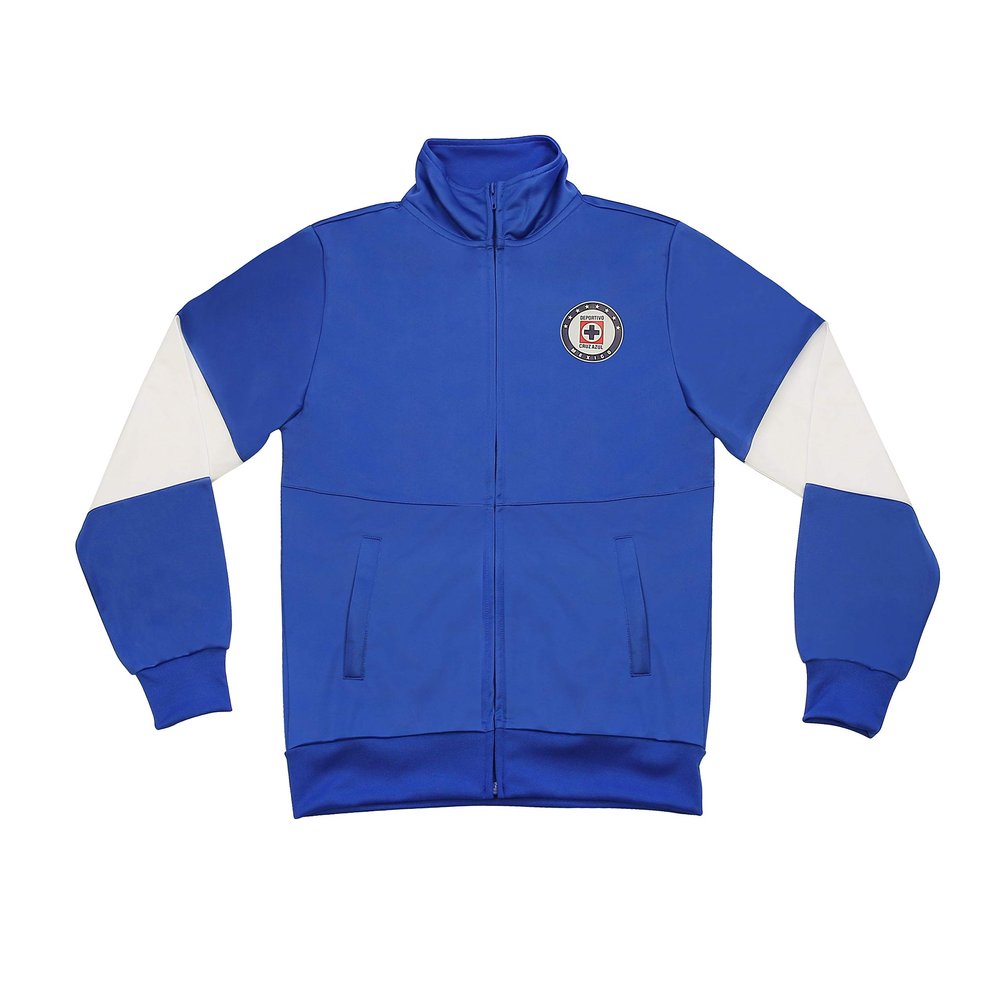 Icon Sports Soccer Track Jacket Official Boy's Cruz Azul World Football Club Team Casual Full Zip Up Active Youth Training Top CR49TJ-2 YS