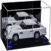 Better Display Cases Versatile Acrylic Display Case - Medium Rectangle Box with Mirror, Dark Blue Risers, Wall Mount and Black Base 14" x 8" x 8.5" (V16/A011) view 1