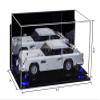 Better Display Cases Versatile Acrylic Display Case - Medium Rectangle Box with Mirror, Dark Blue Risers, Wall Mount and Black Base 14" x 8" x 8.5" (V16/A011) view 2