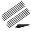 Tent Poles,Adjustable Steel Rods for Camping Tarps,Backpacking,Shelters,Portable Tarp Poles Rods-2 Pack (Black) view 1