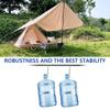 Tent Poles,Adjustable Steel Rods for Camping Tarps,Backpacking,Shelters,Portable Tarp Poles Rods-2 Pack (Black) view 2