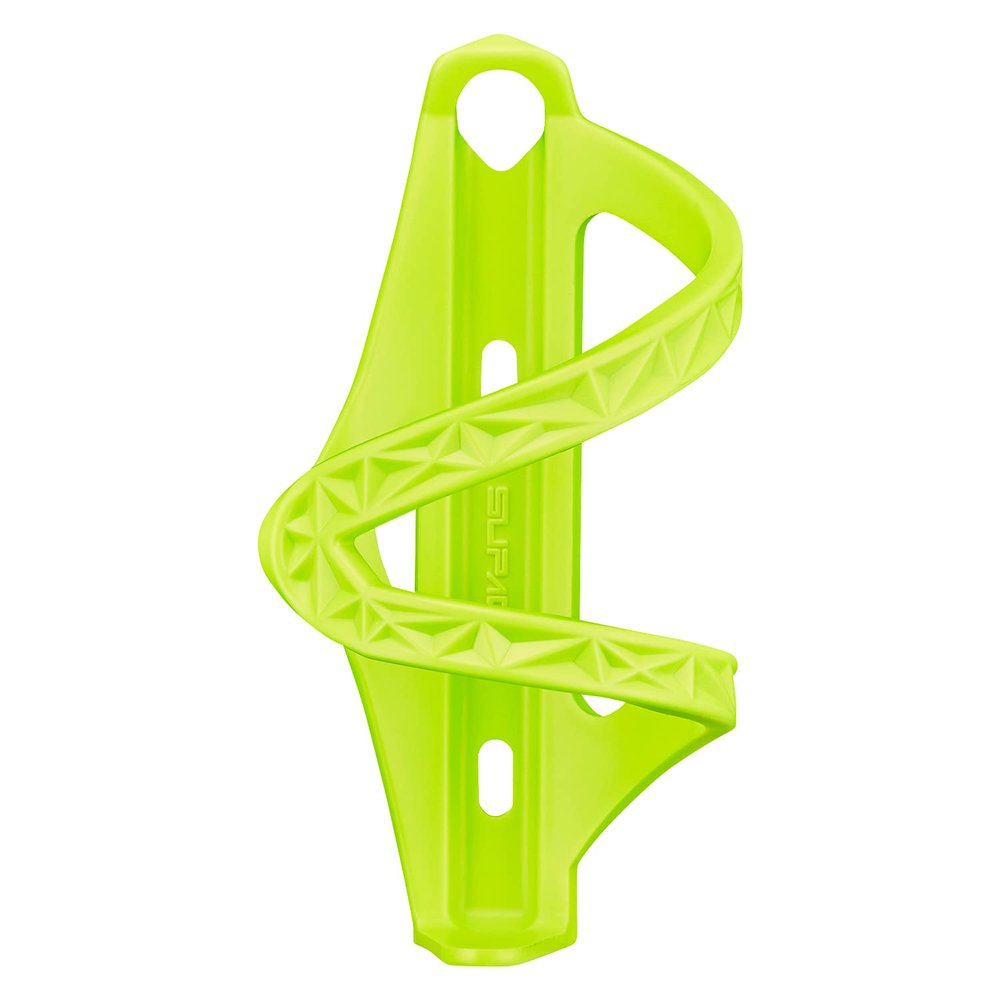 Supacaz Side Swipe Neon Yellow (Left) Cage - Cycling Water Bottle Cage Holder for Road Bike + MTB Mountain Bike