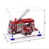 Better Display Cases Versatile Acrylic Clear Display Case - Medium Rectangle Box with Dark Blue Risers and White Base 14" x 8" x 8.5" (V16/A011) view 2