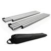 Long Leaf Tent Poles,Adjustable Steel Rods for Camping Tarps,Backpacking,Shelters,Portable Tarp Poles Rods-2 Pack (Silver Gray) view 1