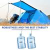 Long Leaf Tent Poles,Adjustable Steel Rods for Camping Tarps,Backpacking,Shelters,Portable Tarp Poles Rods-2 Pack (Silver Gray) view 2