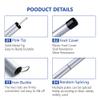 Long Leaf Tent Poles,Adjustable Steel Rods for Camping Tarps,Backpacking,Shelters,Portable Tarp Poles Rods-2 Pack (Silver Gray) view 4