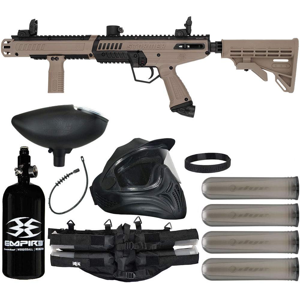 Action Village Tippmann Stormer Tactical Legendary Paintball Gun Package Kit (Dark Earth)