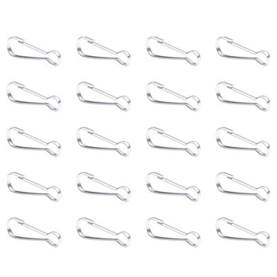 20pcs Carabiner Clip Hooks Spring Snap Keychain for Backpack Key Attachments for Hiking Outdoor Use and Daily Life