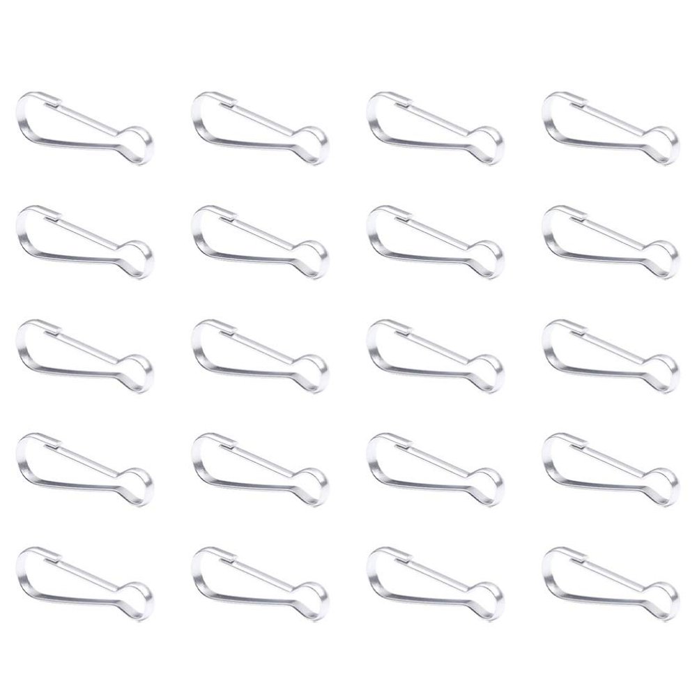 20pcs Carabiner Clip Hooks Spring Snap Keychain for Backpack Key Attachments for Hiking Outdoor Use and Daily Life