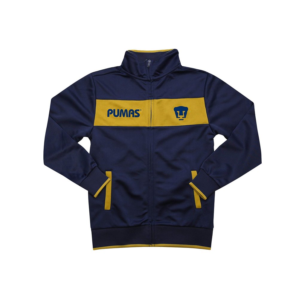 Icon Sports Soccer Track Jacket Official Boy's Pumas UNAM Club Universidad Nacional World Football Club Team Casual Full Zip Up Training Top PU52TJ-2 YL