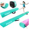 6FT/9FT Folding Balance Beam for Kids ages 3-39- Foldable Gymnastics Floor Beam,Anti-Slip ,Carrying Bag, Faux Suede Covered,EVA foam,Gymnastics Equipment for Kids Training At Home,School,Gym Center view 1