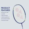 YONEX Graphite Voltric Lite 20I Badminton Racquet (G4, Dark Blue, 77 Grams, 30 lbs Tension) view 3